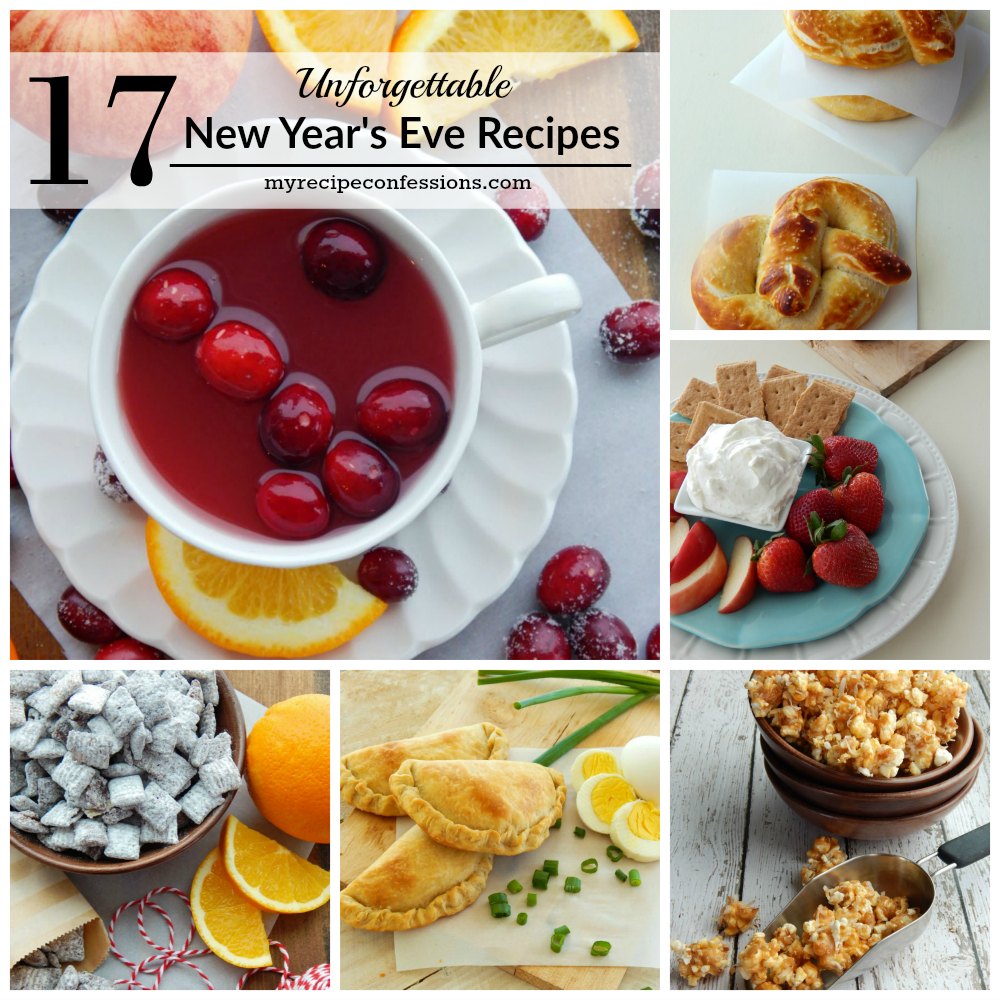 17 Unforgettable New Years Eve Recipes. One of the best things about New Years Eve is the food! The food can make or break your party. You can never have too many appetizers! You have to check out my list of 17 unforgettable New Years Eve recipes. With these recipes your guest will be talking about your party for years to come! 