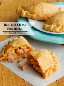 Ham and Cheese Empanadas. Mom use to make these empanadas for Christmas. They make great appetizers for parties. If you need dinner recipes, they make a great meal too! Don’t mess around with other recipes, this is the only one your need!