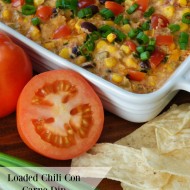 Loaded Chili Con Carne Dip. You won't have to spend much time in the kitchen making this dip. You can throw it together in no time. As far as appetizers go this is one of the best recipes out there! Everybody loves it and there is rarely any leftovers. It is perfect for game day. This dip is best served hot with tortilla chips.