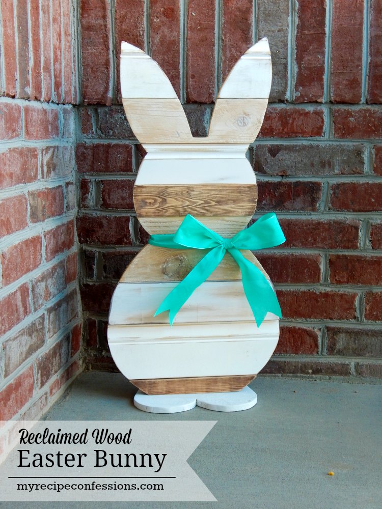 Reclaimed Wood Easter Bunny - My Recipe Confessions