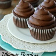 Ultimate Flourless Chocolate Cupcakes