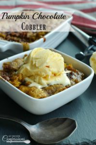 Pumpkin Chocolate Cobbler