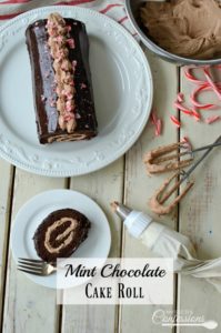 Mint Chocolate Cake Roll is a moist chocolate cake filled with a mint chocolate mousse and topped with a smooth mint ganache. It's a chocolate lovers dream! This is the only dessert recipe you will need this holiday season. Trust me, everybody is going to be asking for the recipe!