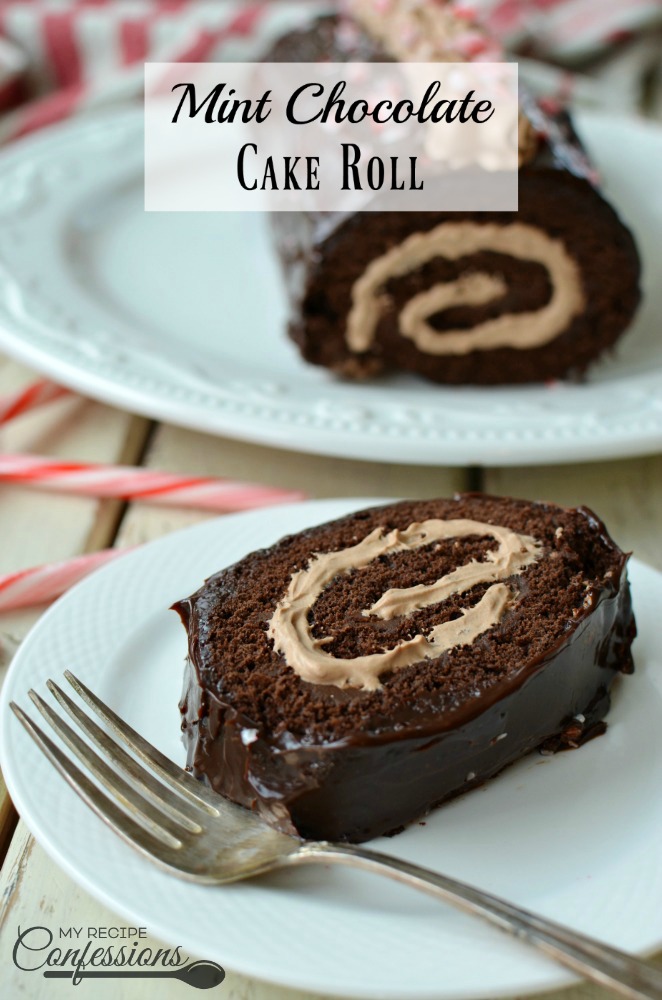 Mint Chocolate Cake Roll is a moist chocolate cake filled with a mint chocolate mousse and topped with a smooth mint ganache. It's a chocolate lovers dream! This is the only dessert recipe you will need this holiday season. Trust me, everybody is going to be asking for the recipe! 