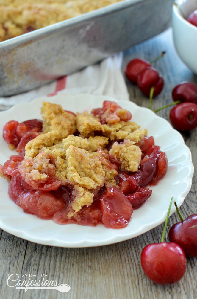 Fresh Cherry Cobbler - My Recipe Confessions