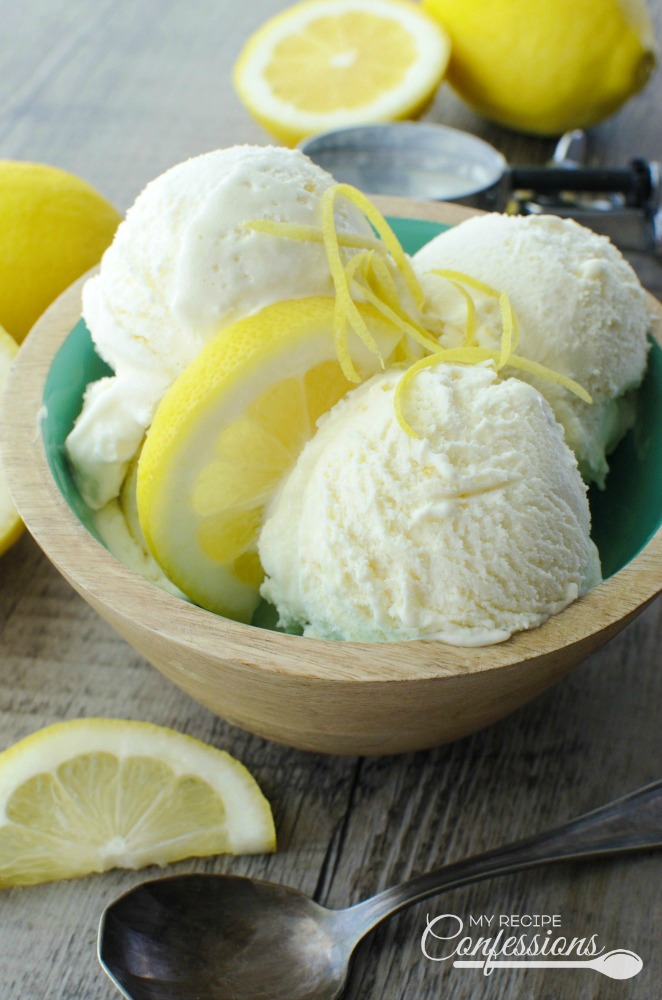 Lemon Ice Cream is the easiest ice cream recipe you will ever make! It is so smooth and creamy with the perfect pop of lemon. I love how refreshing it is. This ice cream is the perfect summer dessert to serve at your next barbecue!