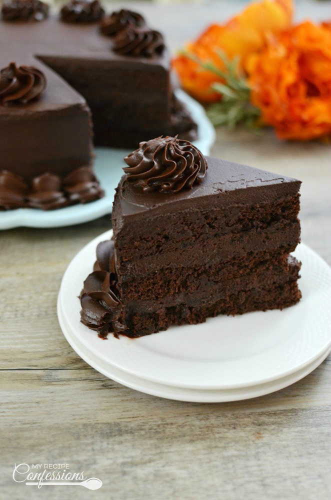 Homemade Chocolate Cake - moist chocolate layer cake for all occasions!