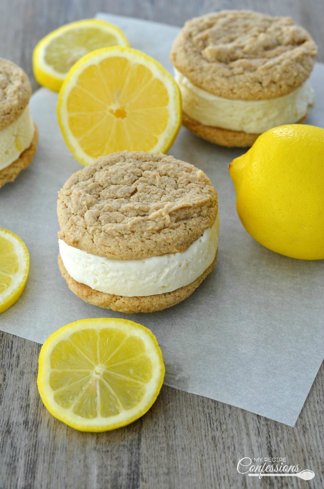 Lemon Cheesecake Ice Cream Sandwich is a sweet and refreshing dessert. The lemon ice cream is sandwiched between two soft and chewy graham cookies. This recipe is not only delicious, it's very easy to make too! 