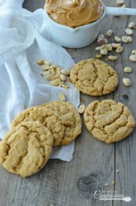 Peanut Butter Cookies are the best cookies ever! The peanut butter really shines in these soft and chewy cookies. This recipe is so easy anybody can make them and they will stay soft for days. 